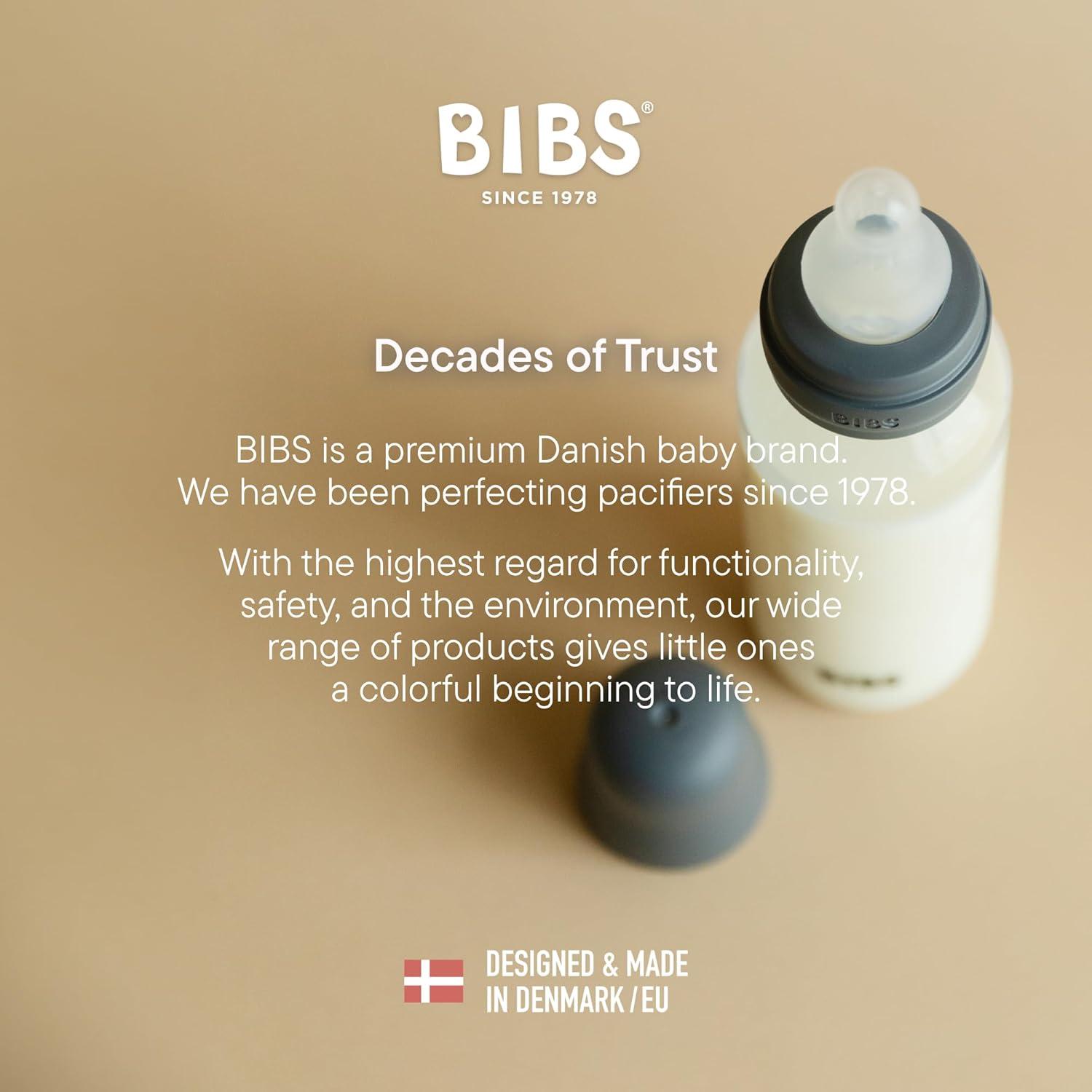 image:imageBIBS Baby Bottle 5 oz 150 ml Natural Rubber Latex Nipple AntiColic BPAFree Round Nipple Slow Flow Lightweight amp Easy to Clean Suitable for Newborns 0 Years SageIvory Rubber
