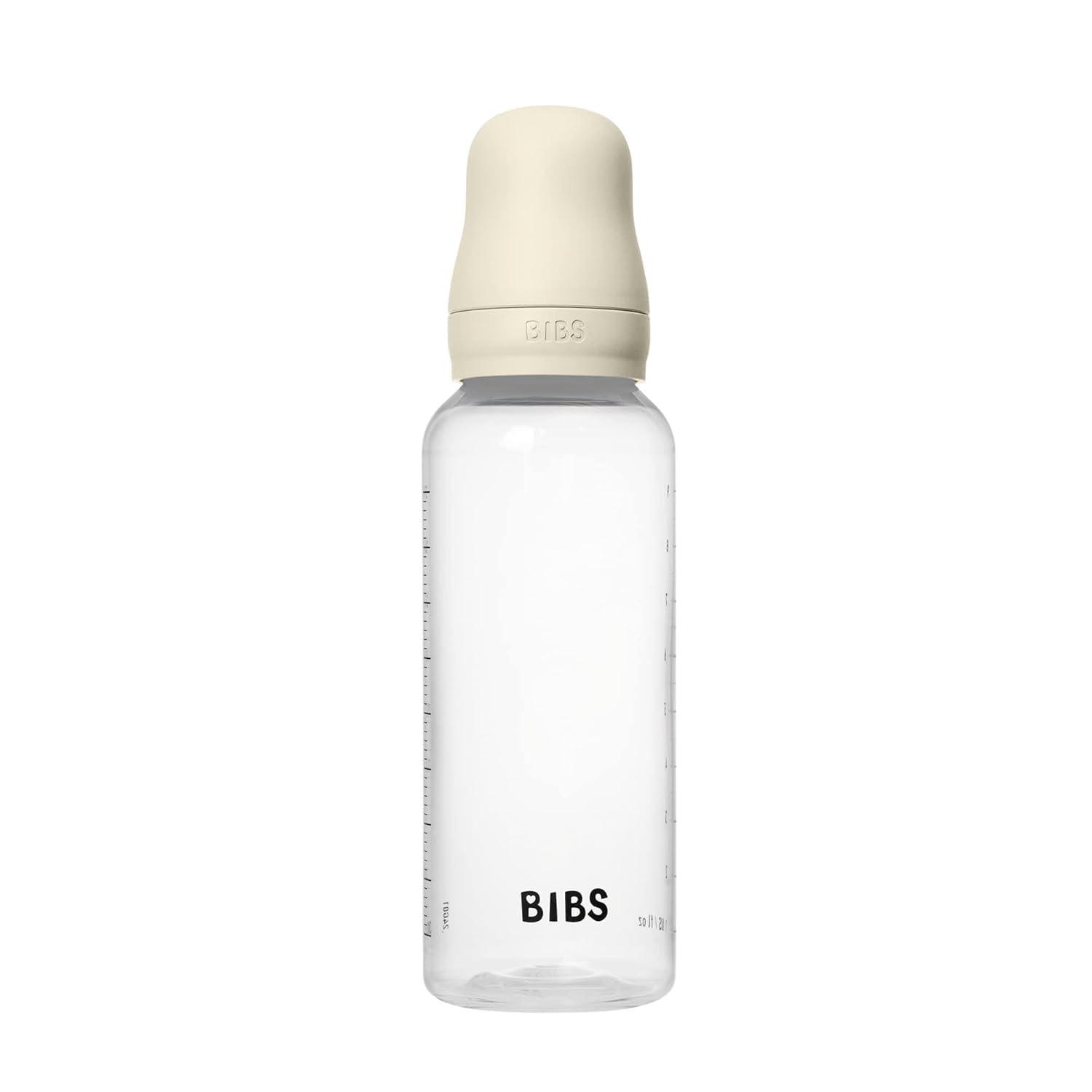 image:imageBIBS Baby Bottle 5 oz 150 ml Natural Rubber Latex Nipple AntiColic BPAFree Round Nipple Slow Flow Lightweight amp Easy to Clean Suitable for Newborns 0 Years SageIvory Rubber