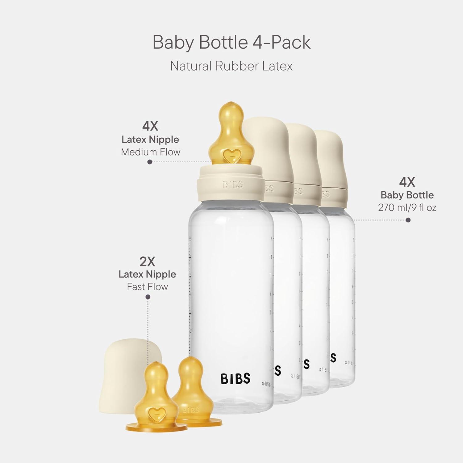 image:imageBIBS Baby Bottle 5 oz 150 ml Natural Rubber Latex Nipple AntiColic BPAFree Round Nipple Slow Flow Lightweight amp Easy to Clean Suitable for Newborns 0 Years SageIvory