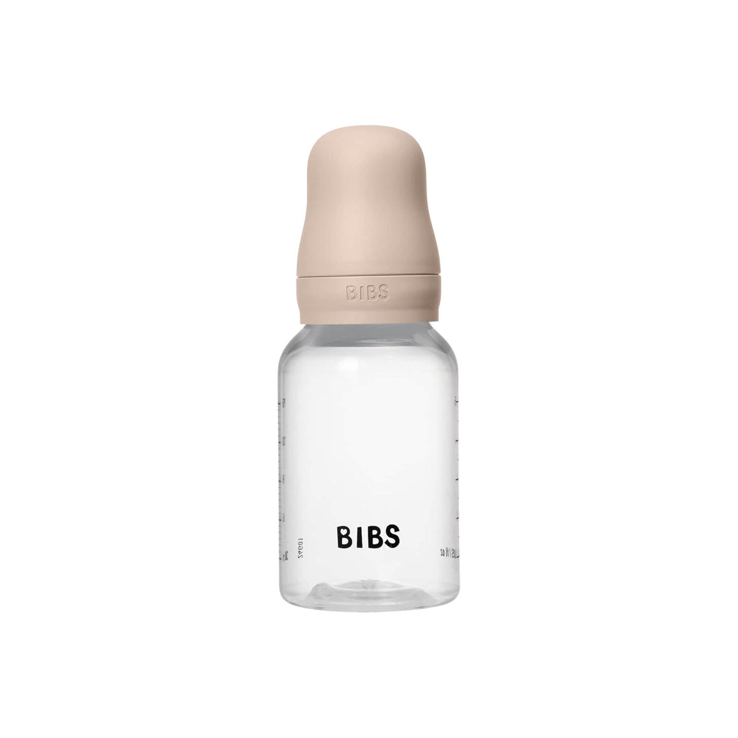 image:imageBIBS Baby Bottle 5 oz 150 ml Natural Rubber Latex Nipple AntiColic BPAFree Round Nipple Slow Flow Lightweight amp Easy to Clean Suitable for Newborns 0 Years SageBlush Rubber