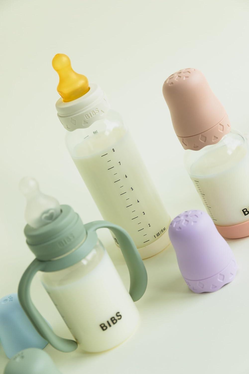 image:imageBIBS Boheme Bottle Kit Part of Set Mix and Match with BIBS Glass Bottles in Different Sizes Violet SkyIvory