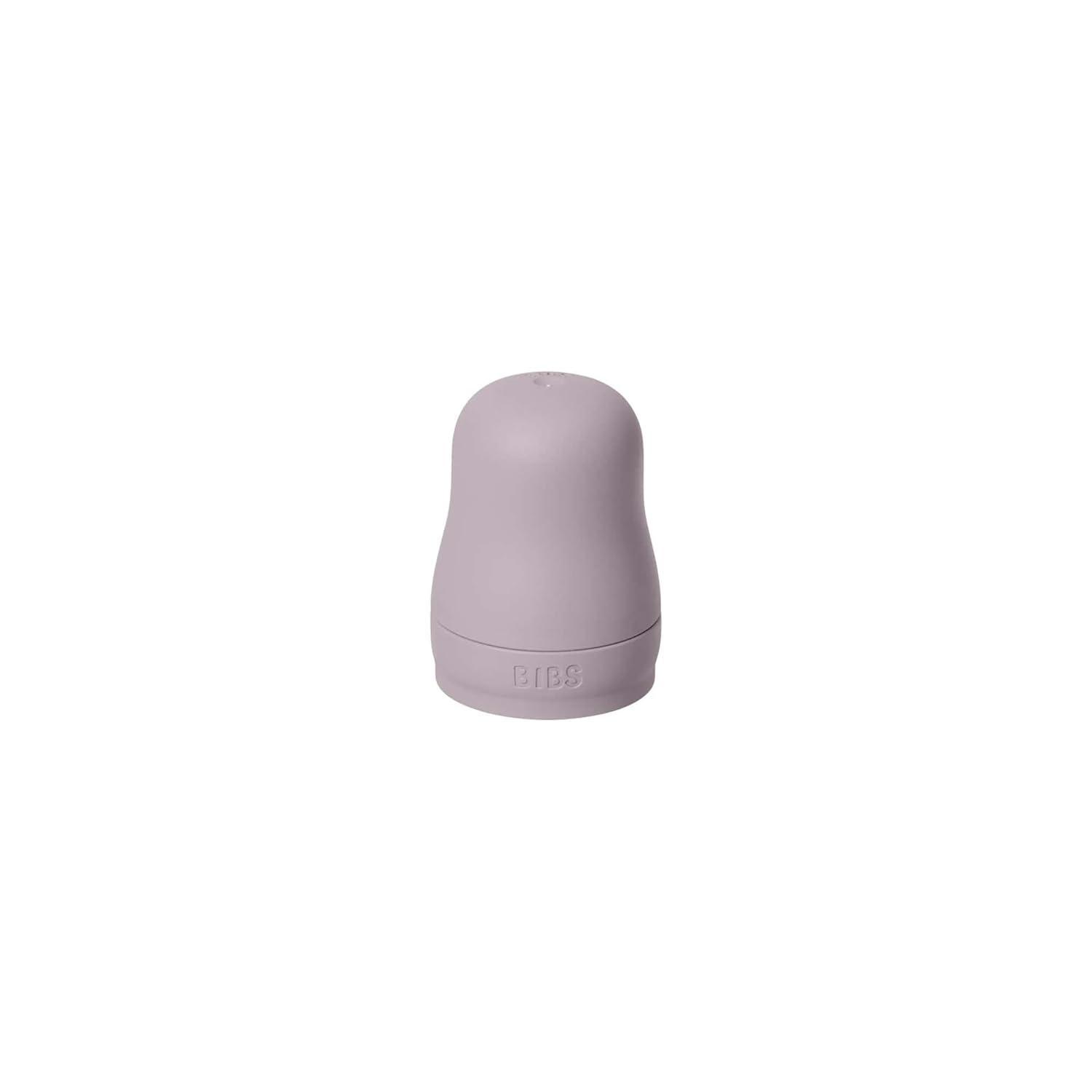 image:imageBIBS Bottle Cap Set BPAFree Dishwasher Safe Customizable Colors Includes Cap Milk Lock and Screw Cap Compatible with BIBS Bottles Sold Separately Dusky LilacDusky Lilac