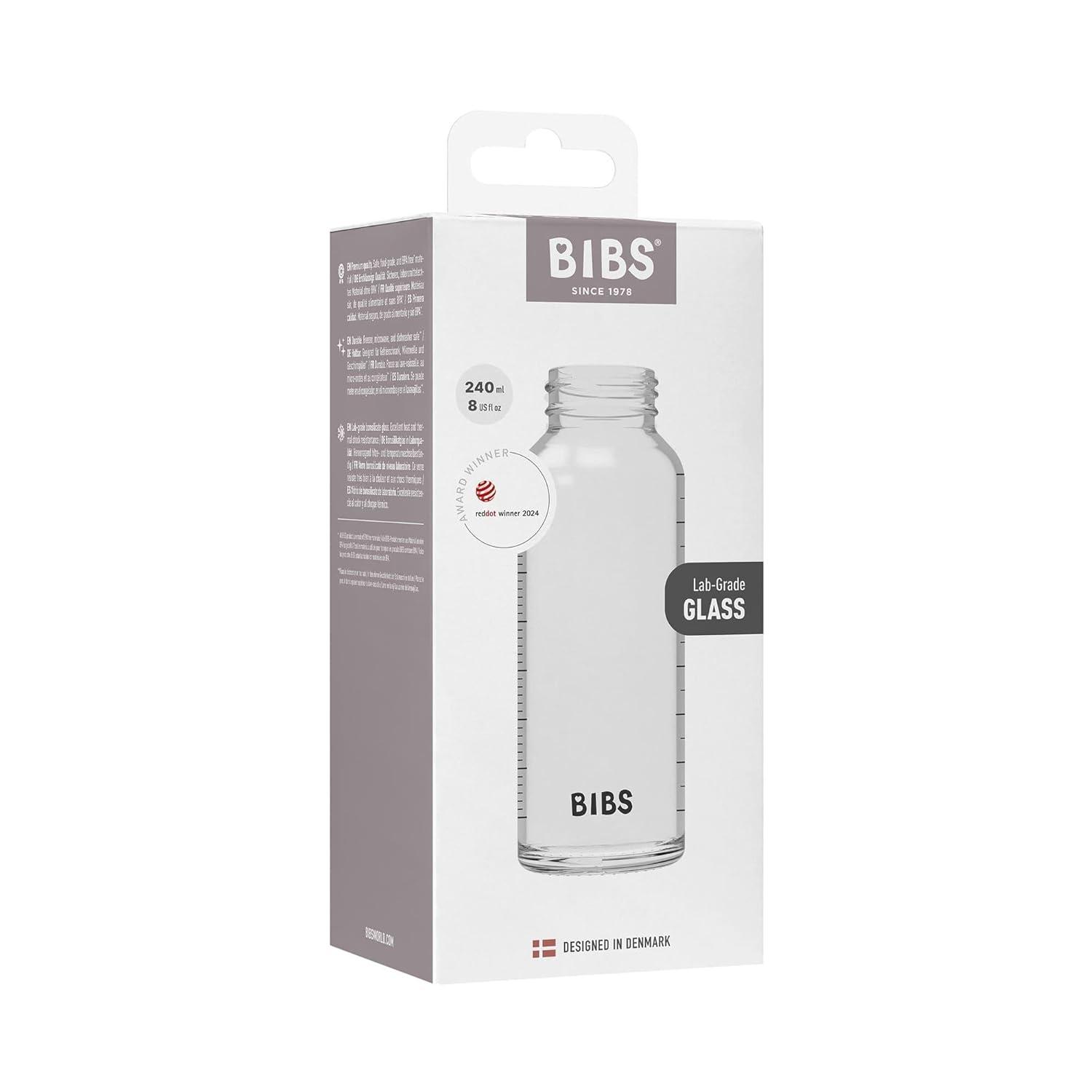 image:imageBIBS Glass Bottle Body 240 ml BPAFree Dishwasher Safe Compatible with BIBS Bottle Sets Sold Separately240 Count Pack of 1