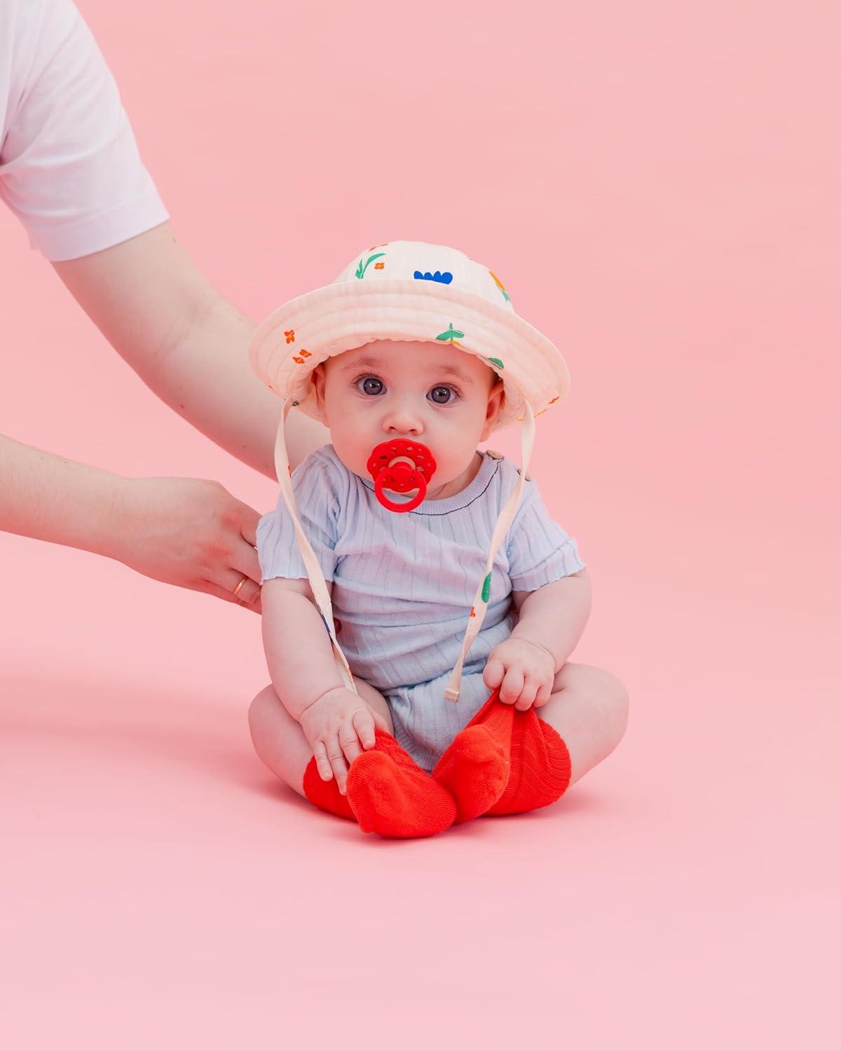 image:imageBIBS Pacifiers 06 Months Boheme Collection 2Pack BPAFree Round Nipple Nautral Rubber Latex Made in Denmark VanillaPineVanilla Candy Apple