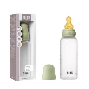 image:imageBIBS Baby Bottle 9 oz  270 ml Natural Rubber Latex Nipple  AntiColic BPAFree Round Nipple Medium Flow Lightweight amp Easy to Clean Suitable for Newborns 0 Years  Sage