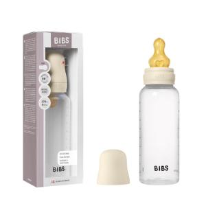 image:imageBIBS Baby Bottle 9 oz  270 ml Natural Rubber Latex Nipple  AntiColic BPAFree Round Nipple Medium Flow Lightweight amp Easy to Clean Suitable for Newborns 0 Years  Ivory