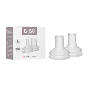 image:imageBIBS Baby Bottle Spout 2 Pack  BPAFree Round Silicone Nipple Suitable for Newborns amp Toddlers 6 Months
