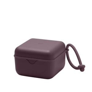 image:imageBIBS Pacifier Box with Loop for Storing amp Carrying Soothers  100 BPA Free Material  Designed amp Made in Denmark  IronPlum