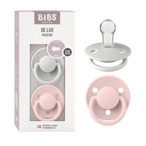image:imageBIBS Pacifiers  De Lux Collection  BPAFree Baby Pacifier  Made in Denmark  Set of 2 MustardPetrol Color Premium Soothers  Size One SizeBlossomHaze