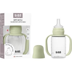 image:imageBIBS Sippy Bottle 150 ml  LeakProof Toddler Cup with EasyGrab Handles amp Soft Silicone Spout  BPAFree Baby Training Cup  BlushSage