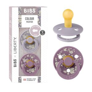 image:imageBiBS Liberty Pacifier 2Pack BPA Free Pacfiers with Natural Latex Round Nipple Made in Scandinavia Size 2 618 Months Bobo Ivory MixCapel Fossil Grey