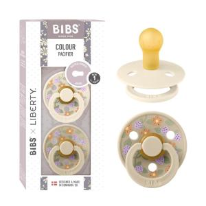 image:imageBiBS Liberty Pacifier 2Pack BPA Free Pacfiers with Natural Latex Round Nipple Made in Scandinavia Size 2 618 Months Bobo Ivory MixStrawberries and Cream Ivory Mix