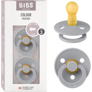 image:imageBibs Pacifiers Color Collection Set of 2 BPAFree Latex Pacifiers Made in Europe Round Nipple Baby PacifierCloud