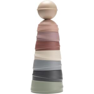 image:imageBibs Wobbly Tower Pastel Rainbow