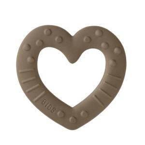 image:imageBIBS Baby Bitie Teether  BPA Free  Made in Denmark Heart Dark Oak