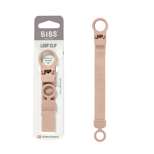 image:imageBIBS Loop Pacifier Clip  Sleek Secure OneHanded Operation Fits All BIBS and Most Brands Machine Washable Slim Profile for Comfort Ages 0  Dusty BlueBlush