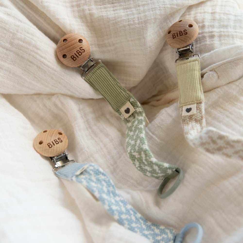 image:imageBIBS Paci Braid Pacifier String Organic Cotton Danish Design OneSize 036 Months IvoryVanillaSandVanilla