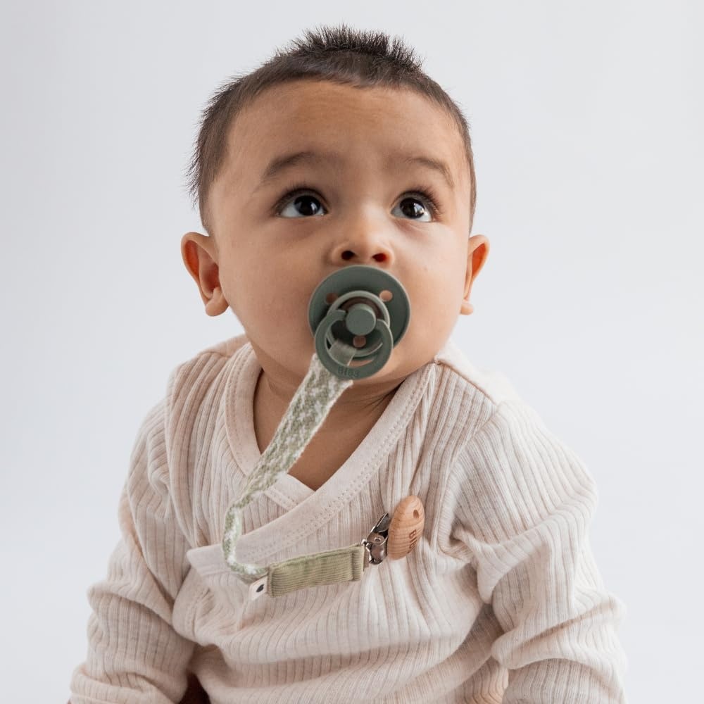 image:imageBIBS Paci Braid Pacifier String Organic Cotton Danish Design OneSize 036 Months IvoryVanillaSandVanilla