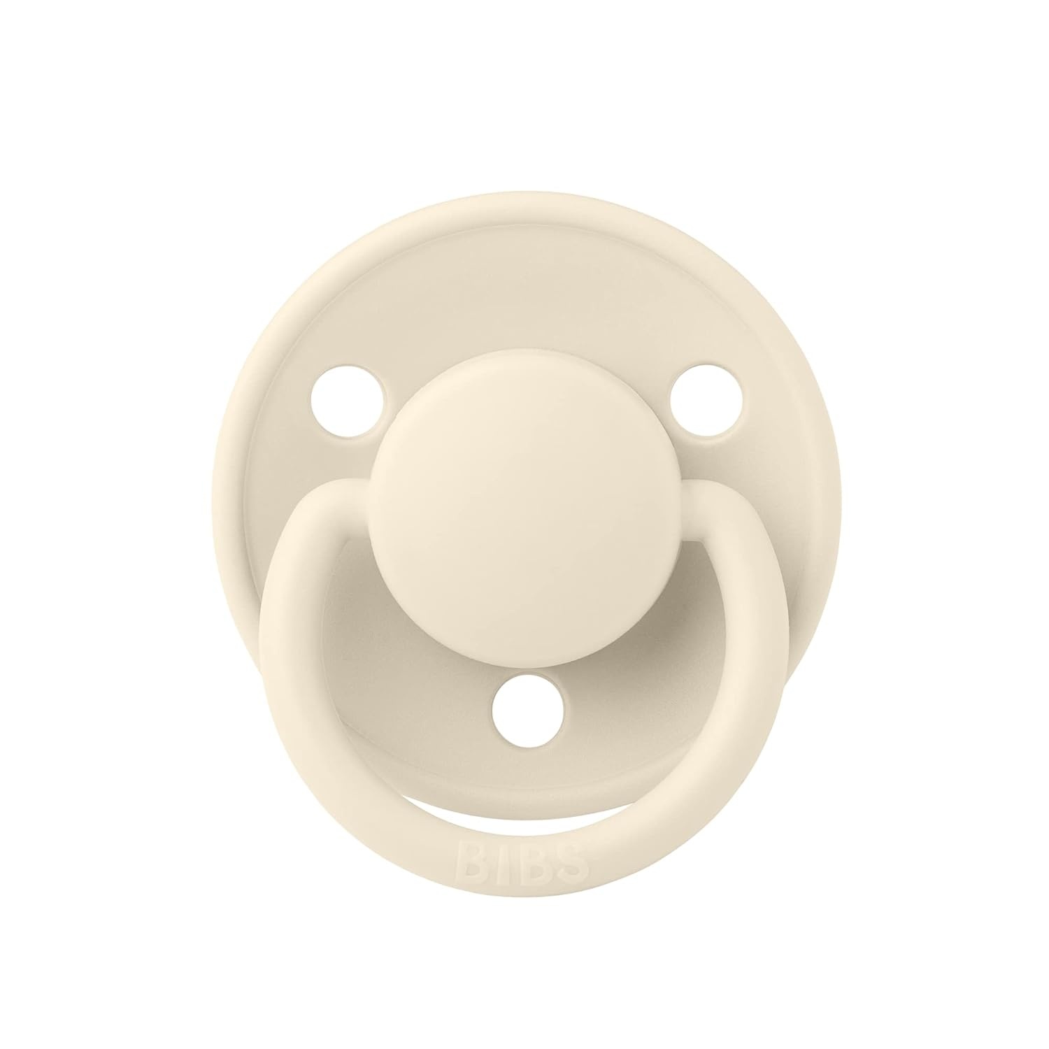 image:imageBIBS Pacifiers De Lux Collection BPAFree Baby Pacifier Made in Denmark Set of 2 IronBaby Blue Color Premium Soothers Size One SizeIvorySage