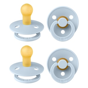 image:imageBIBS Color Pacifiers 4Pack  BPA Free Soother Pacifier  Round Nipple  Natural Rubber Latex  Made in Europe  Size 1836 Months  Sage Glow MixBaby Blue