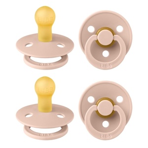 image:imageBIBS Color Pacifiers 4Pack  BPA Free Soother Pacifier  Round Nipple  Natural Rubber Latex  Made in Europe  Size 1836 Months  Sage Glow MixBlush
