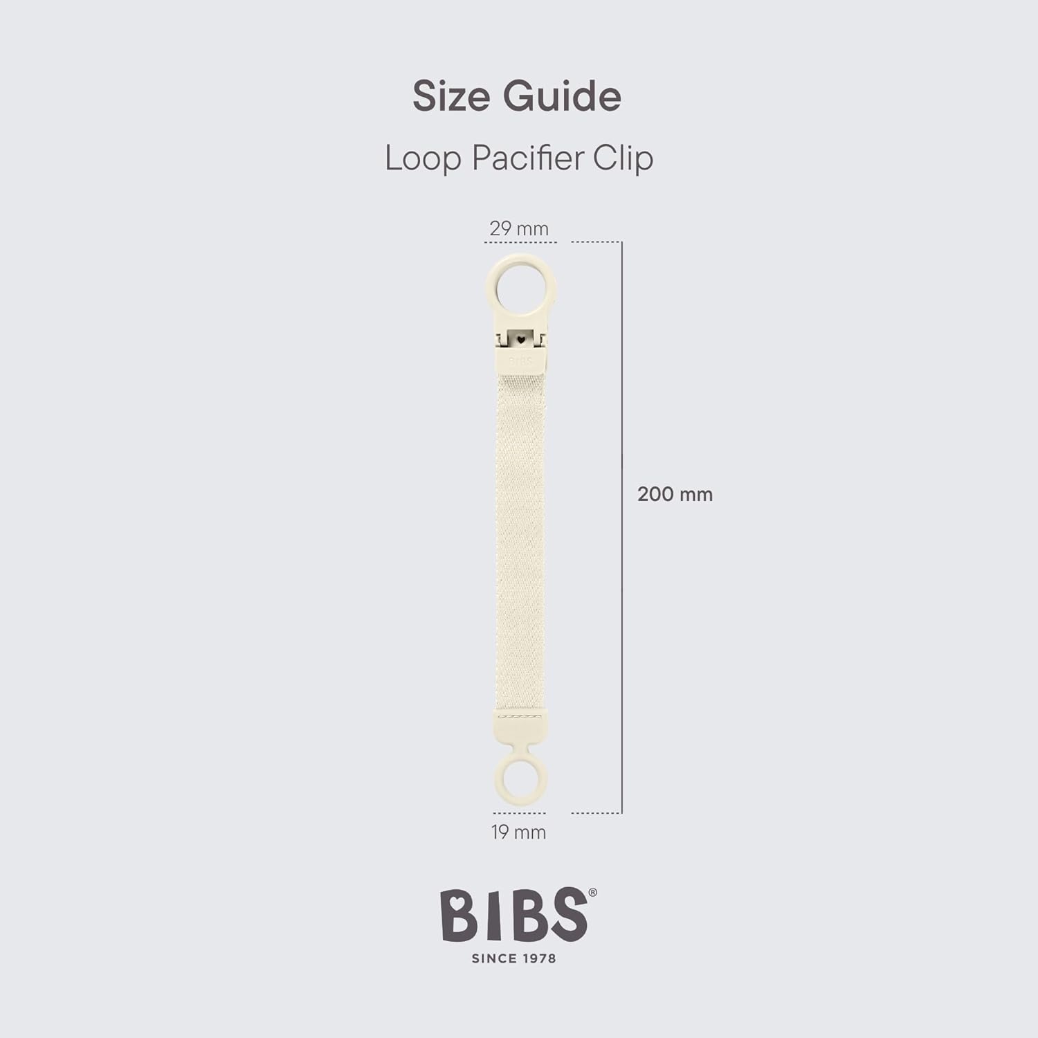 image:imageBIBS Loop Pacifier Clip Sleek Secure OneHanded Operation Fits All BIBS and Most Brands Machine Washable Slim Profile for Comfort Ages 0 Dark OakDark Oak