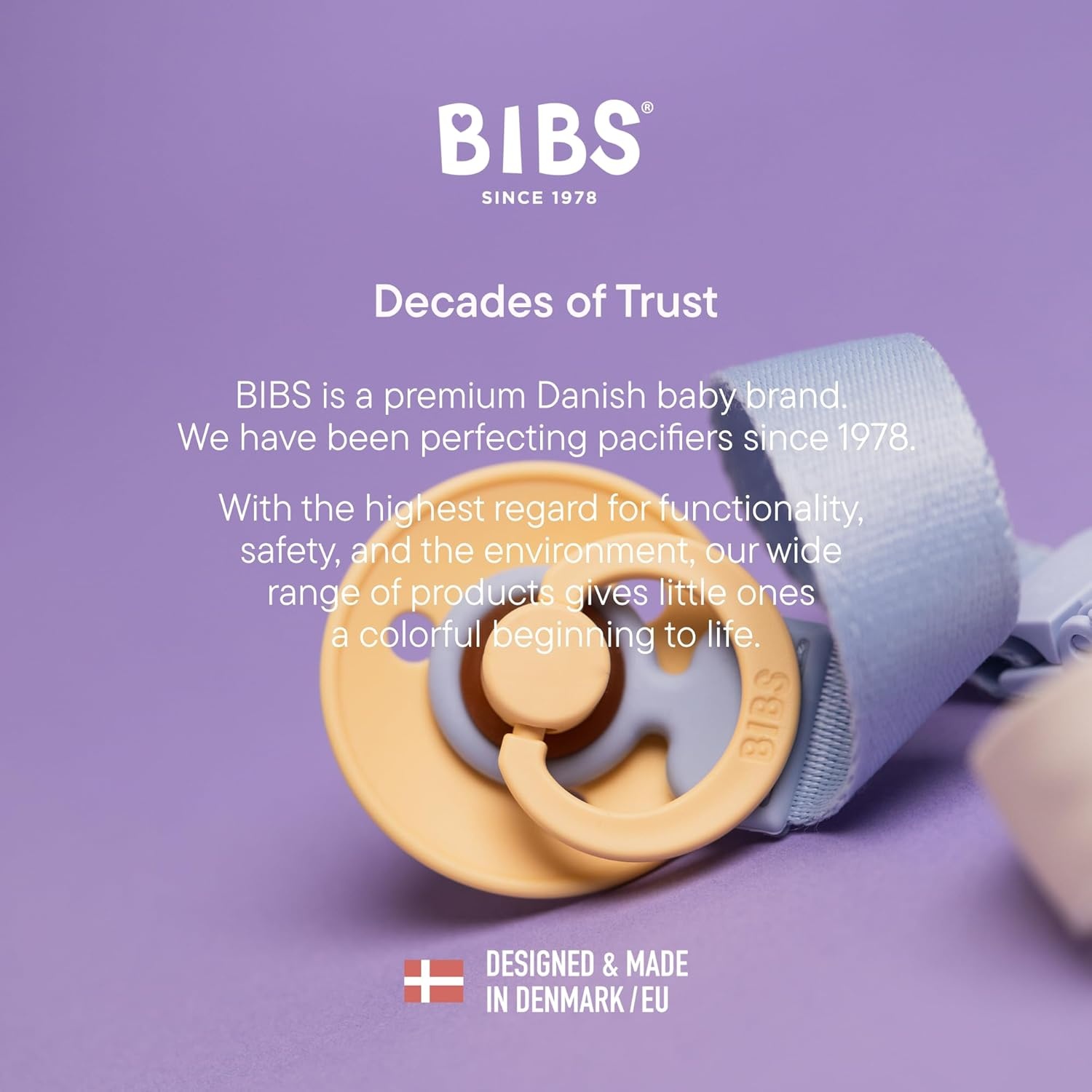 image:imageBIBS Loop Pacifier Clip Sleek Secure OneHanded Operation Fits All BIBS and Most Brands Machine Washable Slim Profile for Comfort Ages 0 Dark OakPetrol