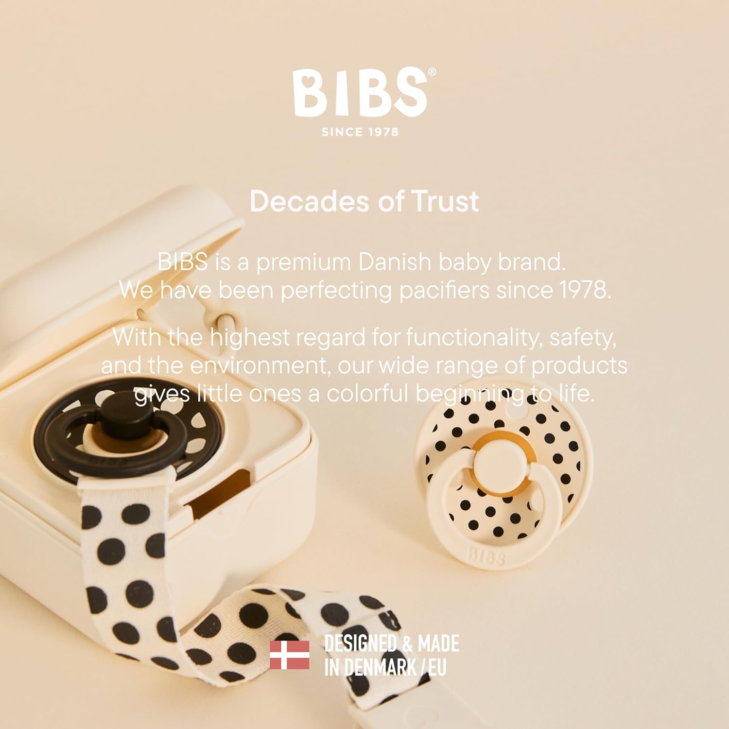 image:imageBIBS Polka Dots Pacifier 2Pack BPA Free Pacifiers with a Round Latex Nipple Made in Scandinavia Size 2 618 Months BlossomCandy AppleBlossom Candy Apple