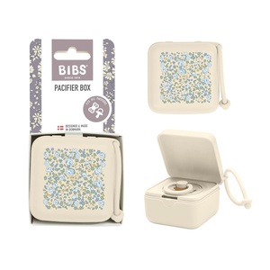 image:imageBIBS Liberty Pacifier case with Loop for Storing and Transporting Dummies Offers Space for Three Pacifiers 100 BPAFree Material Made in Denmark OneSize Eloise IvoryEloise Ivory